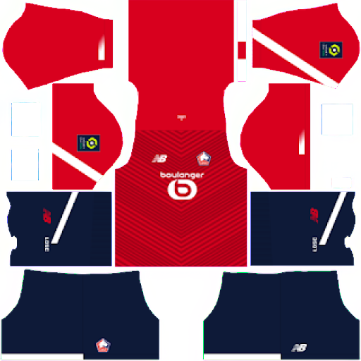 Kit LOSC Lille / Ligue 1 2023-2024 Dream League Soccer