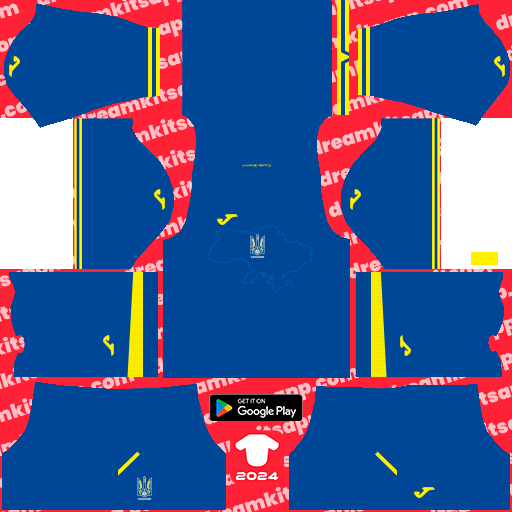 Kit Ukraine / UEFA EURO 2024 Dream League Soccer