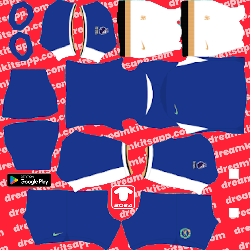 Kit Chelsea / Premier League 2023-2024 Dream League Soccer