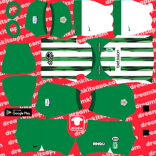 Kit Atlético Nacional / Liga BetPlay 2024 Dream League Soccer