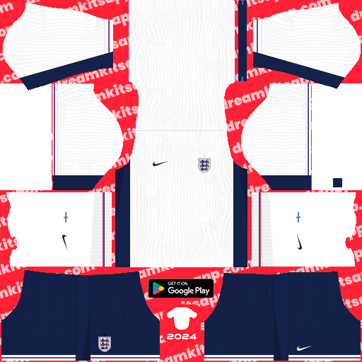 Kit England / UEFA EURO 2024 Dream League Soccer