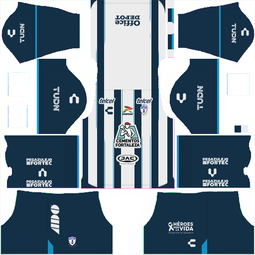 Kit CF Pachuca / Liga MX 2023-2024 Dream League Soccer