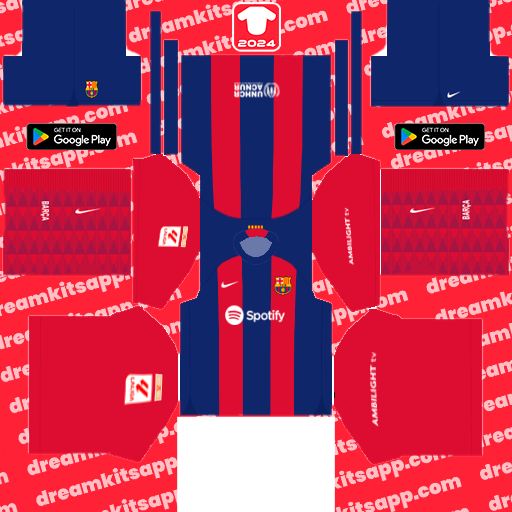 Kit Barcelona / LaLiga EA Sports 2023-2024 Dream League Soccer