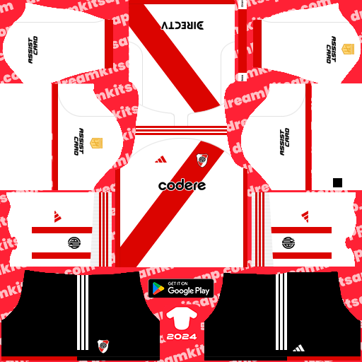 Kit River Plate / Liga Argentina 2024 Dream League Soccer