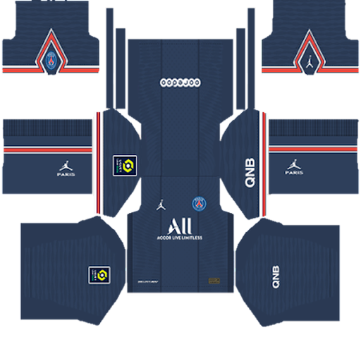 Kit Paris Saint-Germain / Ligue 1 2021-2022 Dream League Soccer