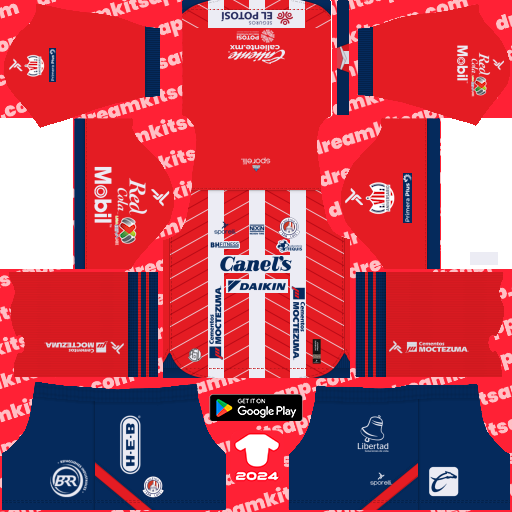 Kit Atlético San Luis / Liga MX 2024-2025 Dream League Soccer