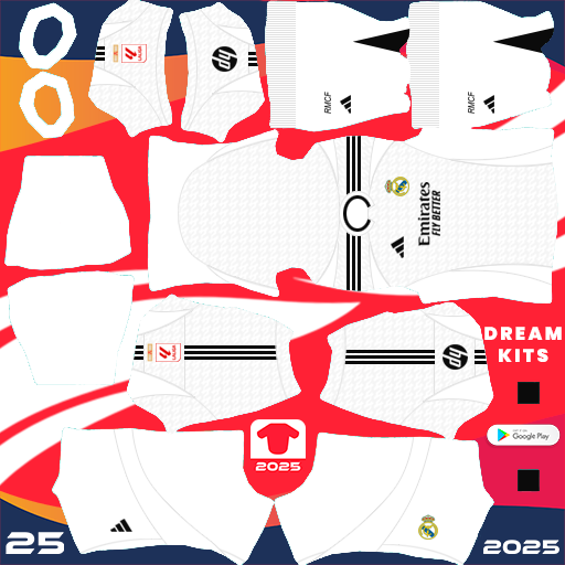 Kit Real Madrid / LaLiga EA Sports 2024-2025 Dream League Soccer