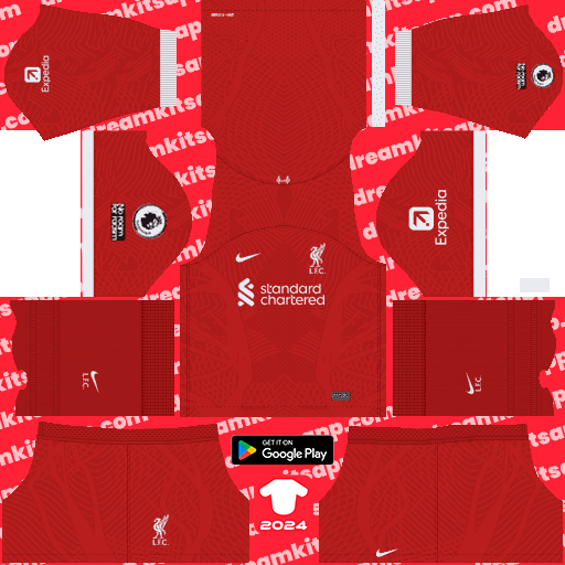 Kit Liverpool / Premier League 2023-2024 Dream League Soccer