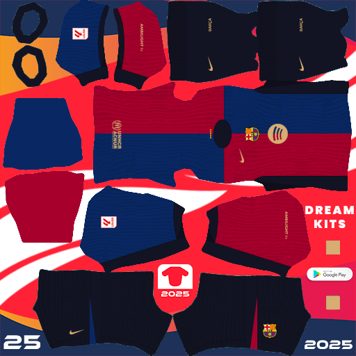 Kit Barcelona / LaLiga EA Sports 2024-2025 Dream League Soccer