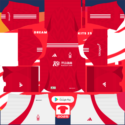 Kit Nottingham Forest F.C. / Premier League 2024-2025 Dream League Soccer