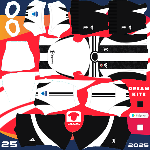 Kit Juventus / Serie A 2024-2025 Dream League Soccer