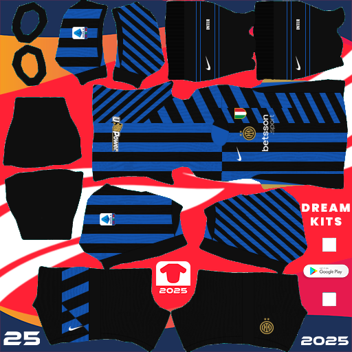 Kit Inter Milan / Serie A 2024-2025 Dream League Soccer