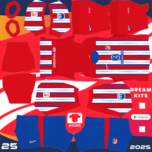 Kit Atletico de Madrid / LaLiga EA Sports 2024-2025 Dream League Soccer