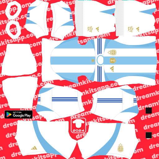 Kit Argentina / Copa América 2024 Dream League Soccer