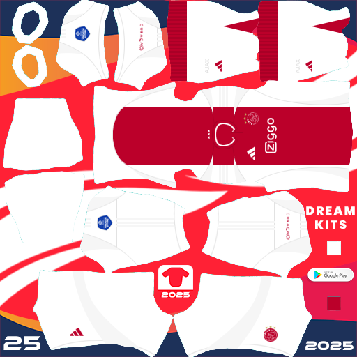 Kit AFC Ajax / Eredivisie 2024-2025 Dream League Soccer