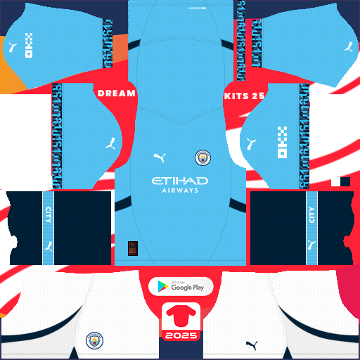 Kit Manchester City / Premier League 2024-2025 Dream League Soccer