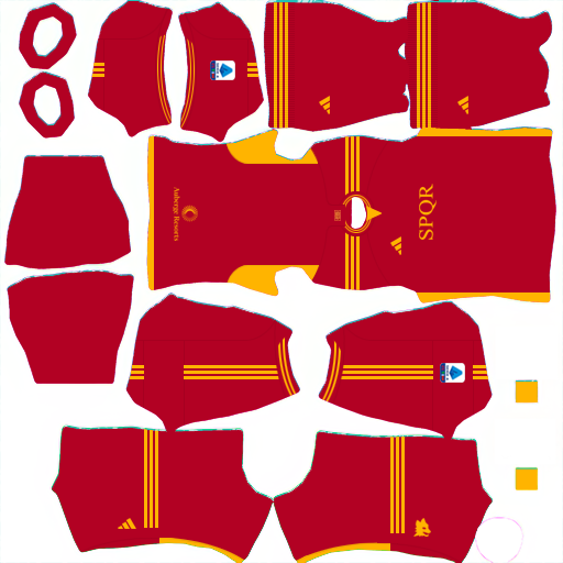 AS Roma Kit Serie A 2023 2024 DLS 2025 DREAM KITS